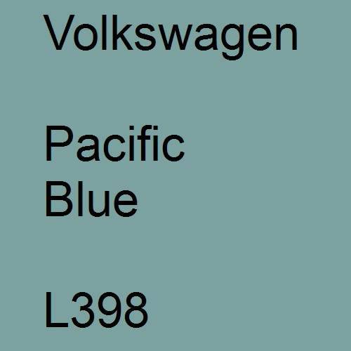 Volkswagen, Pacific Blue, L398.